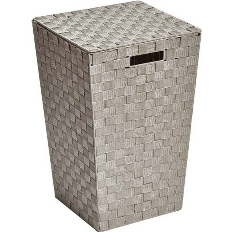 Paniere a linge polyester evasee - taupe Tendance