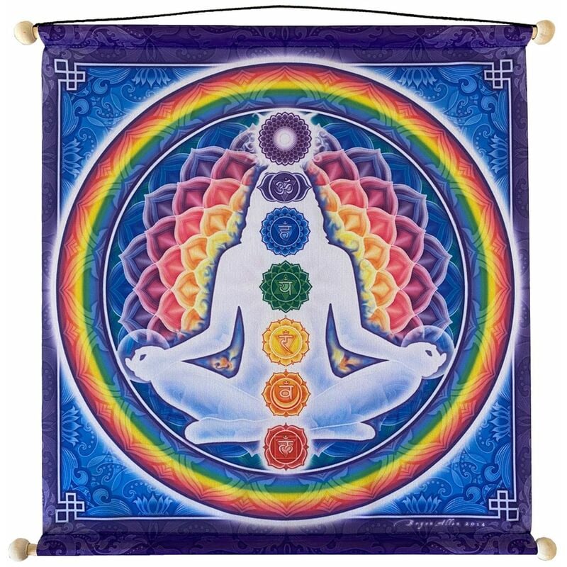 Tendard à suspendre Chakras 37 cm