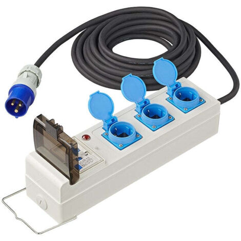 Tendarimorchio pieghevole 10m con mccb e rcd