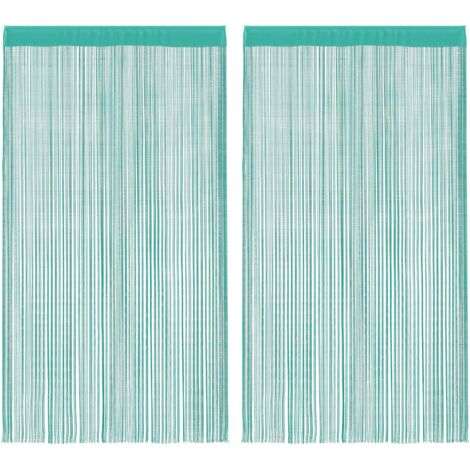 Tende a Filo 2 pz Turchese 100x250 cm vidaXL