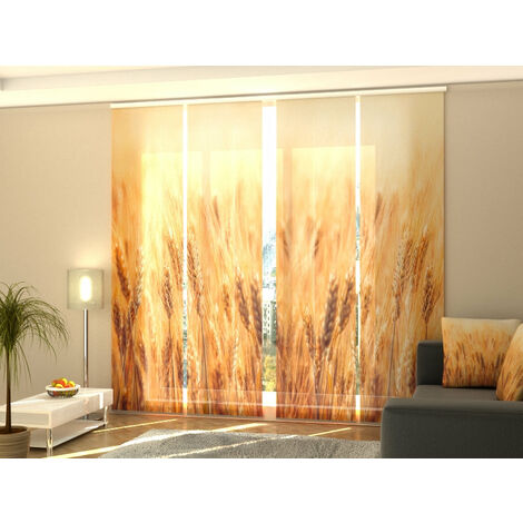 Tende a Pannello Scorrevoli Orchidee Bianche su Marmo Grigio 300x60