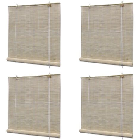 Tende a Rullo in Bambù 4 pz 120x160 cm vidaXL 375721