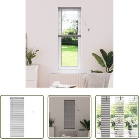 Tende a veneziana -  Tendaggi a veneziana Argento 130 x 40 cm Alluminio
