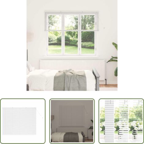 Tende a veneziana -  Tendaggi a veneziana Bianco 130 x 160 cm Alluminio