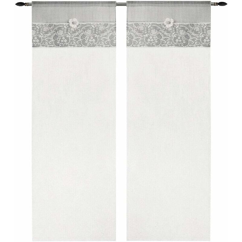 Emmevi Mv S.p.a. Tende Coppia Finestra Porta Interno Tessuto Shabby...