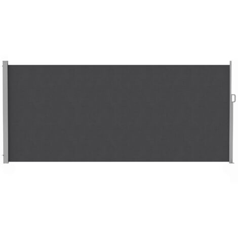 Tende Laterale Retrattile Anti-UV 50+ Imperméable, Aluminium, Acier et Polyester, 420x185 cm, Gris Anthracite