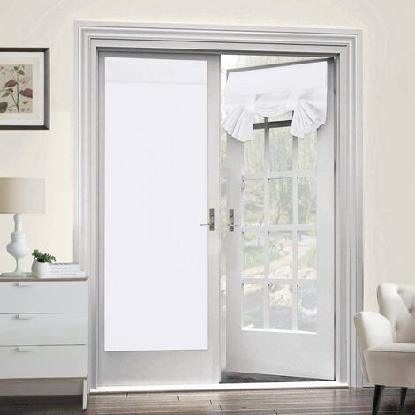 termiche isolate colore: bianco 61 x 150 cm per camera da letto per porte e finestre 1 pezzo per porte in vetro Tende oscuranti per porte alla francese 