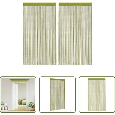 Tende per finestre -  2 Pz Tende a Fili 100x250 cm Verdi