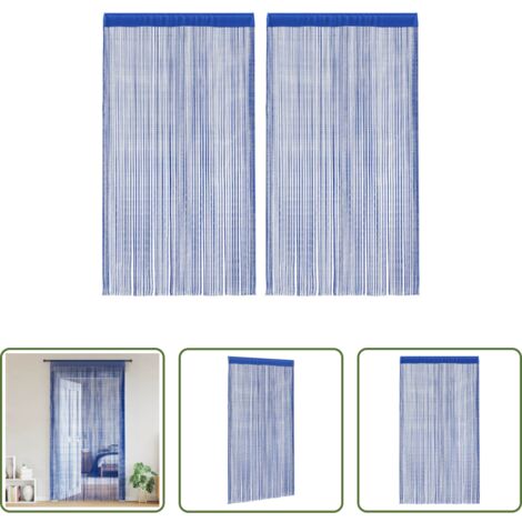 Tende per finestre -  2 Pz Tende a Fili 140x250 cm Blu