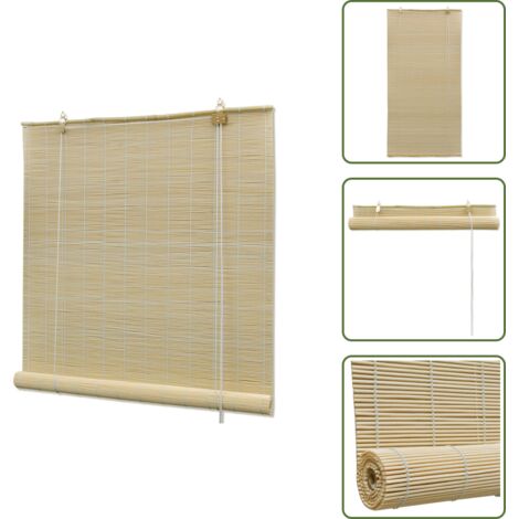 Tende per interni - Tende a Rullo in Bambù Naturale 120x160 cm - Tende naturali