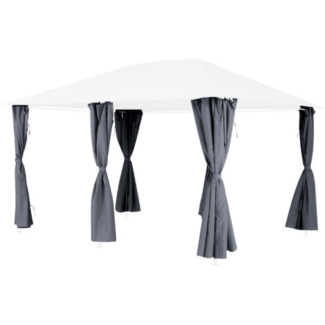 Tende per pergola in ardesia santorini e thira 4x3m in poliestere - Hespéride