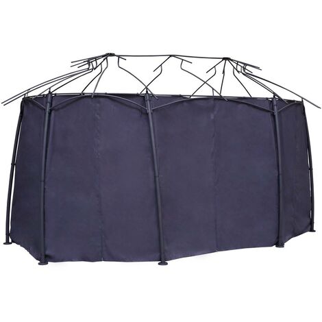 Tende per pergolato in poliestere ardesia Maldive 5x3m - Hespéride