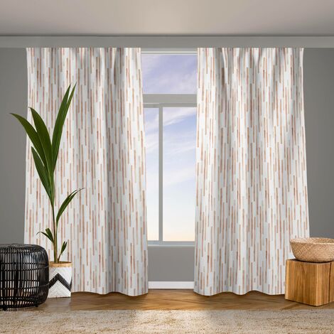 Tende a Pannello Scorrevoli Orchidee e Strass su Seta Beige 2 300x60