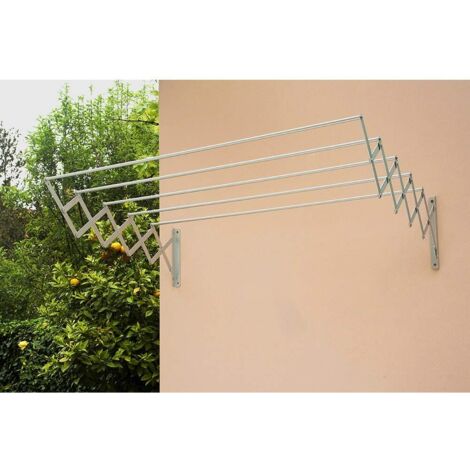 Tendedero alu, 120cm, blanco  85761