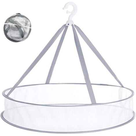 Tendedero colgante de malla plegable para suéteres, lencería, juguetes y hierbas.