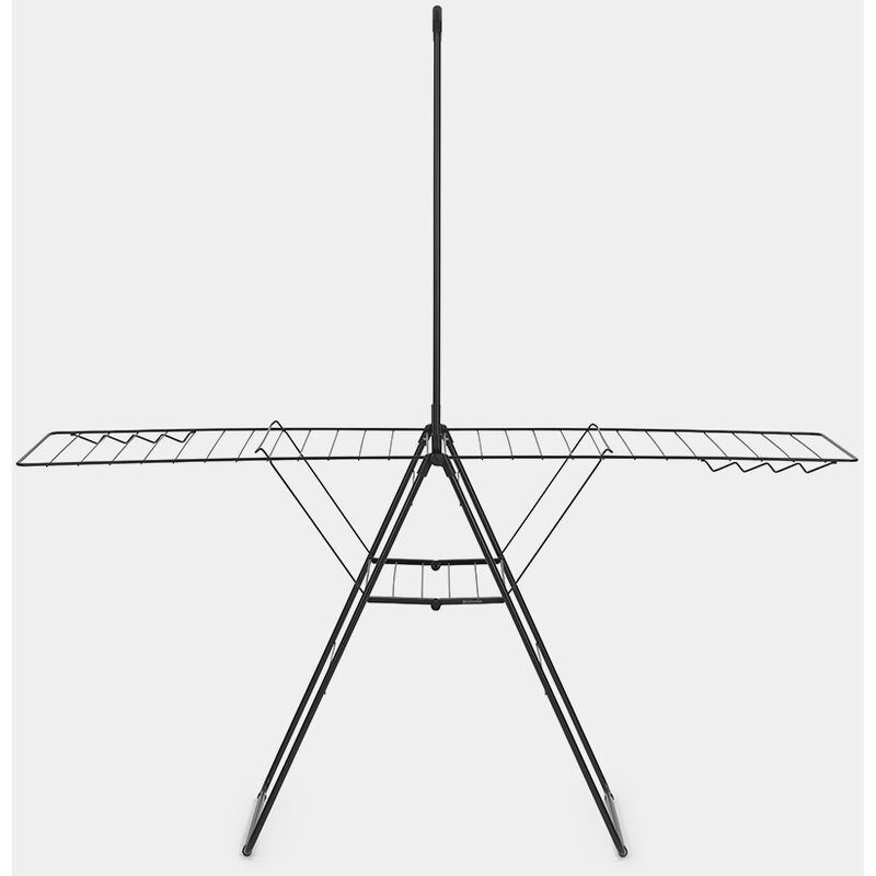 

Brabantia - Tendedero con Alas + Barra para Perchas 25 M Negro Mate