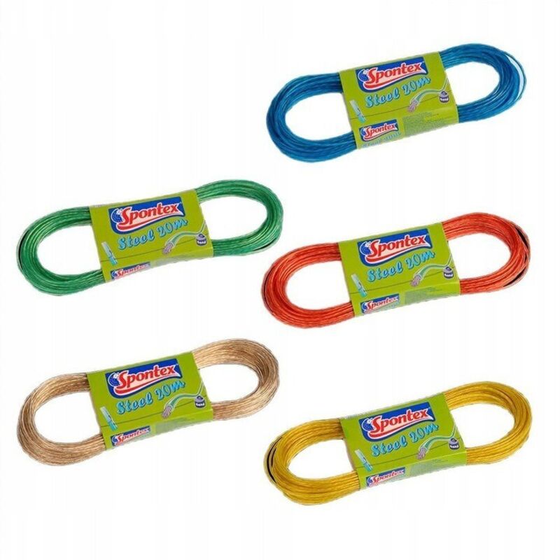 Tendedero de acero trenzado 20 m