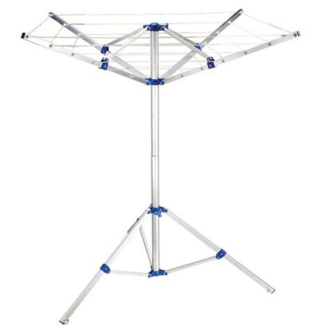 Tendedero de aluminio de 4 brazos con bolsa de transporte Capacidad de carga máx. 25 kg