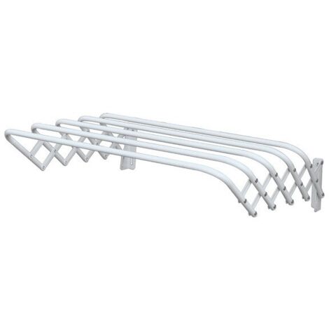 Tendedero de pared 5M Blanco Acero MSV