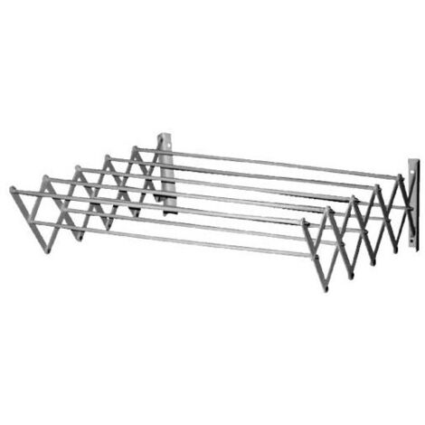 Tendedero de pared extensible en acero plastificado de 120 cm