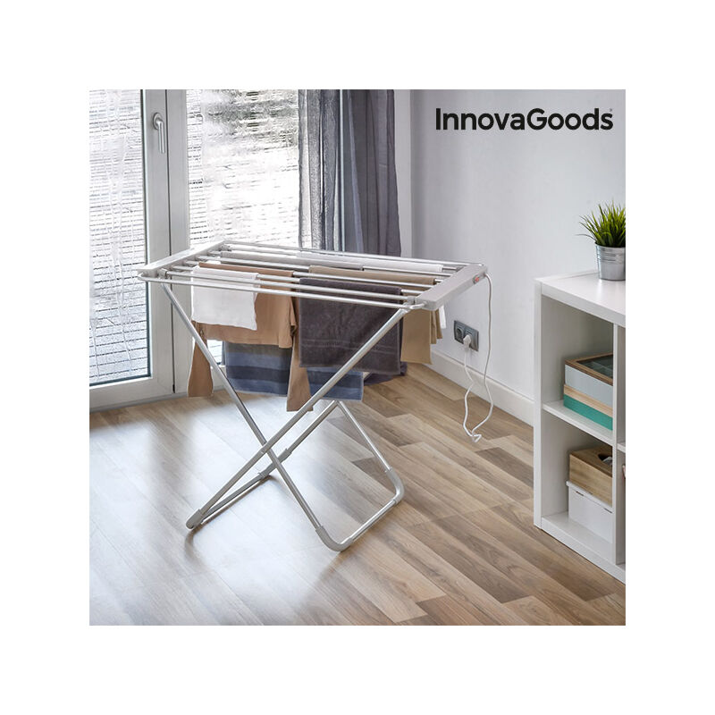 

Tendedero Eléctrico Plegable InnovaGoods 100W Gris (6 Barras)