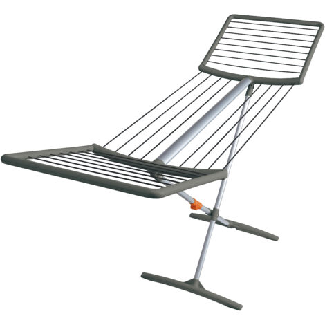 Tendedero Juwel Fashiondry (con tendederos, longitud de secado 18 m, color gris, versión aluminio) 40809