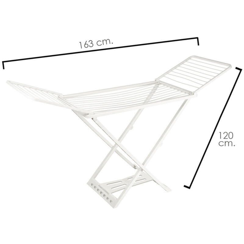 Tendedero Oryx Plegable Resina Con Alas 20 Metros De Tendido