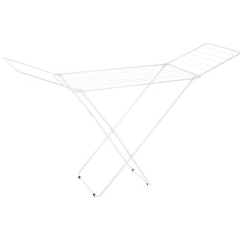 Tendedero plegable Chande 2 alas de acero pintado 180x50x90cm