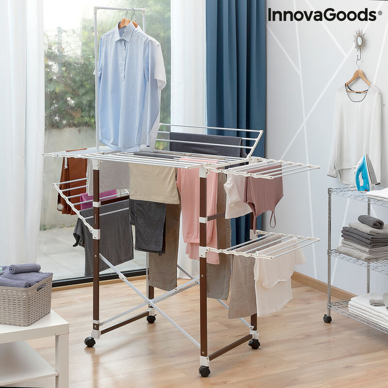 

Tendedero Plegable con Ruedas Flareck InnovaGoods