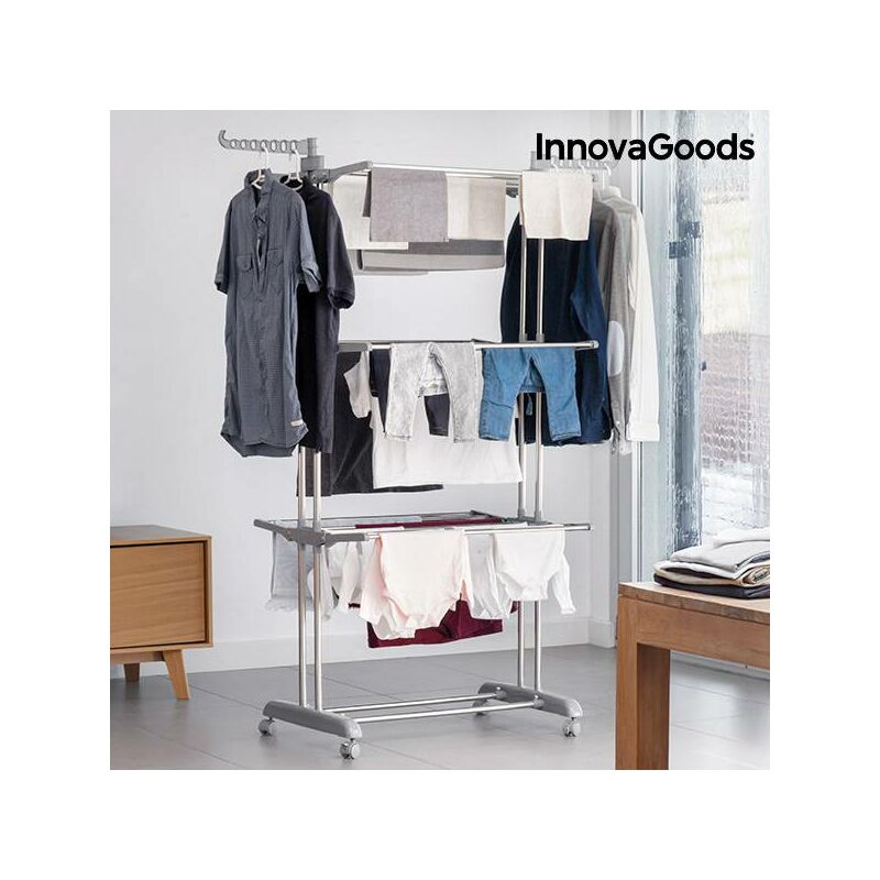 

Innovagoods - Tendedero Plegable con Ruedas (18 Barras)