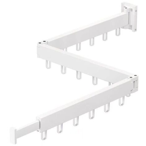 Tendedero rétractable monté au mur, 3 niveaux, économiseur d’espace, pour intérieur avec séchage rapide.