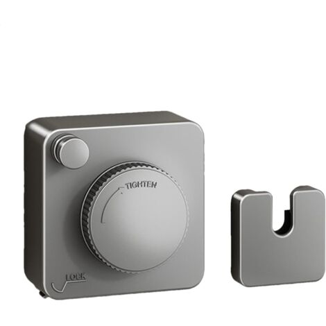 Tendedero retráctil, apto para ropa de interior y exterior, de montaje en pared (gris).