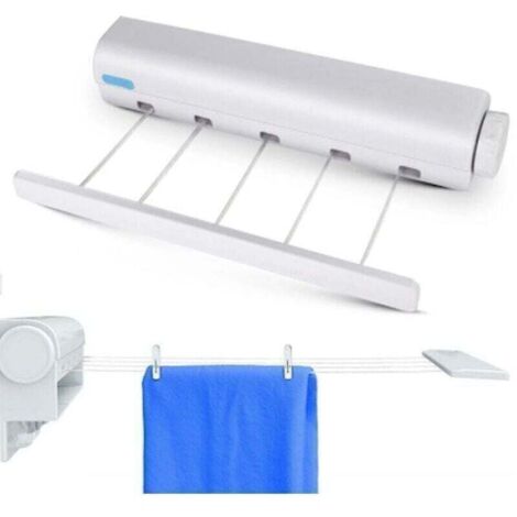 Tendedero retráctil automático de cinco cables con resorte