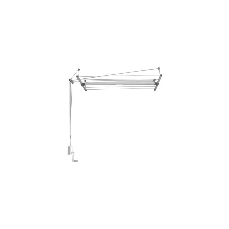 

Efegete - Tendedero Techo Manivela 110-170Cm Ext Acero Blanco Sube-Baja Efege