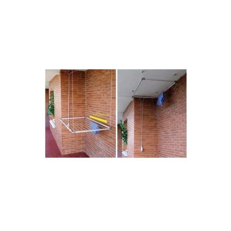 

Tendedero Techo Exten 100-160cm Alu Con Recogedor - TZ