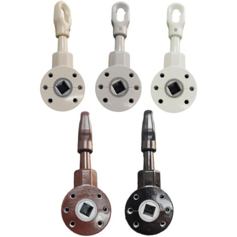 TENDEEVOLUTION Treuil pour Store Banne Extérieur en Zamak Inoxydable, Rapport 3:1 avec Carré de 13 mm, Plusieurs Couleurs Disponibles. Treuil Manuel avec Système de Blocage Automatique (Noir)