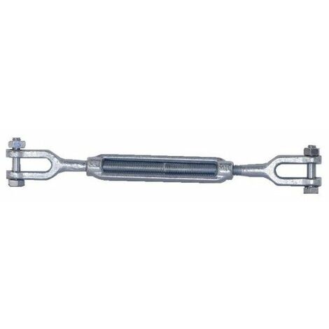 Tendeur A 2 Chapes Zing Blancen 14 Mm