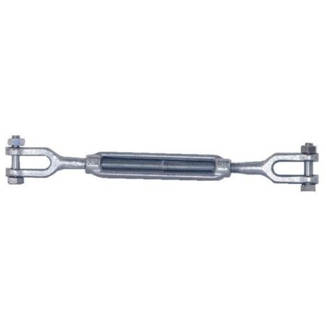 Tendeur a 2 chapes zing blancen 14 mm