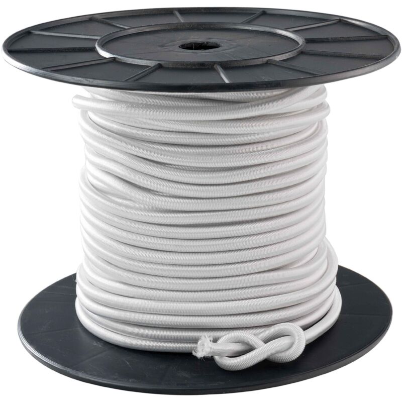 Corderies Tournonaises - Tendeur blanc 10 mm x 40 mètres sur bobine