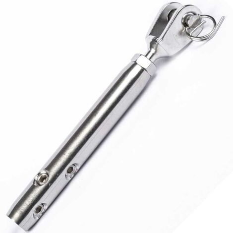 Tendeur chape inox - gauche câble de 3 à 4 mm