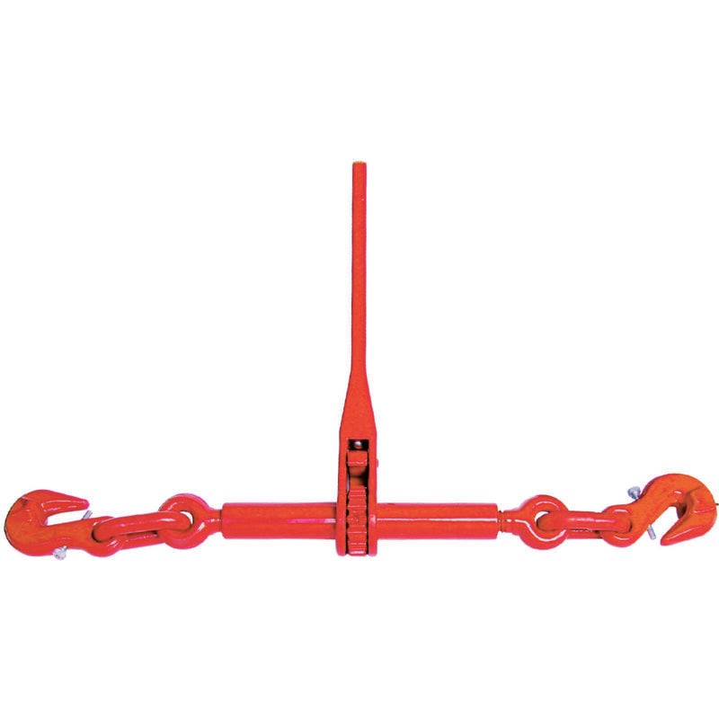 Tendeur d'arrimage a cliquet chaîne d10 mm rupt. 12600 kg a 2 crochets Levac 5306B