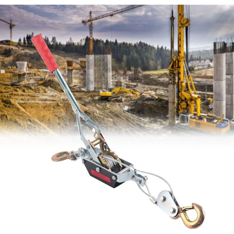 Tendeur de Câble Manuel avec Double Crochet - Outil de Serrage et Levage (Capacité 2 Tonnes)
