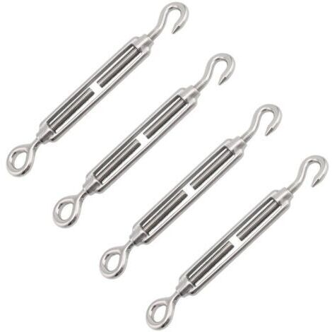 Tendeur De Cable, Ridoir M4, Tendeur Cable Inox, 4 PcsTendeur Cable Acier, Cable Tendeur, Tendeur Cable, Tendeur Inox, Tendeur Acier, Tendeur Vis, élingue Inox, Cable Avec Tendeur, Tendeur Fil