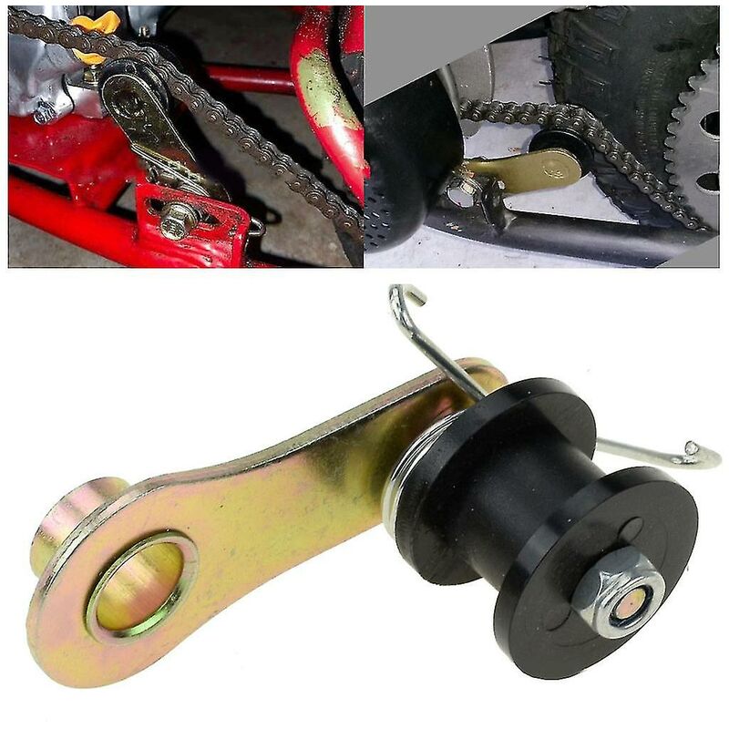 Crea - Tendeur de chaîne avec ressorts et rouleaux, ajusteurs de chaîne pour sports motorisés de moto
