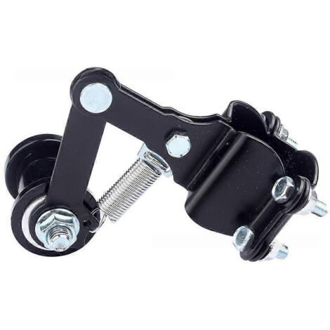 Tendeur de chaîne moto en alliage d'aluminium pour motocross, quads et buggys de plage, réglable et robuste.