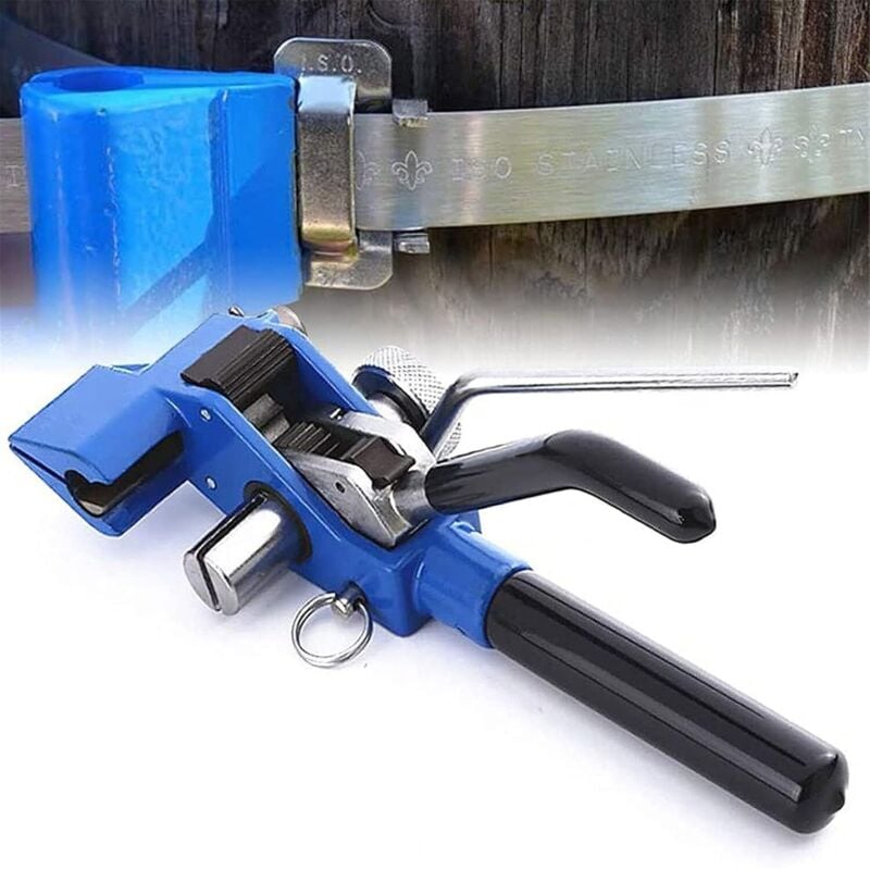 Tendeur de feuillard, Outil pour tendeur en acier inoxydable, Attaches de câble Fixation de coupe de tension, Outil de mise en bande guidé à la main