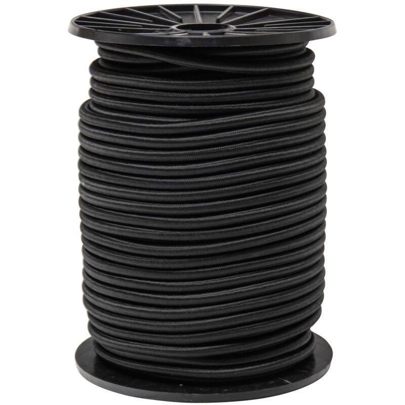 Werka Pro - Tendeur élastique noir longueurs multiples 6mm x 50 mètres sur bobine