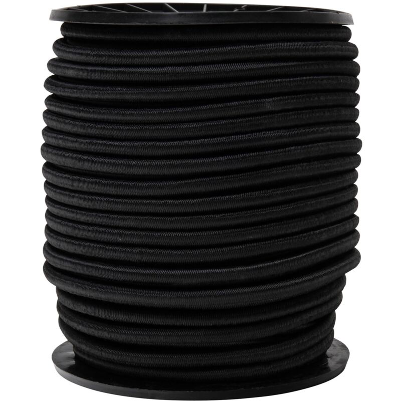 Tendeur élastique noir longueurs multiples Werka Pro 8mm x 50 mètres sur bobine