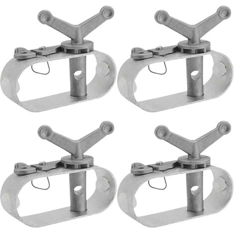 Tendeur Fil a Linge Exterieur, Tendeur Grillage, 4 Pièces Tendeur Fil a Linge, Tendeur Cable en Alliage D'aluminium, Tendeur de Fil Acier pour Bâches de Piscine, Parasols, Tentes de Camping