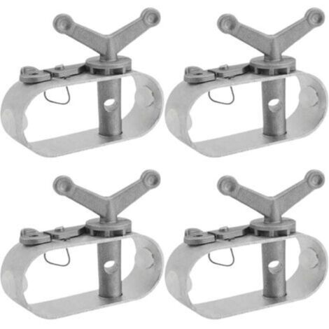 Tendeur Fil a Linge Exterieur, Tendeur Grillage, 4 Pièces Tendeur Fil a Linge, Tendeur Cable en Alliage D'aluminium, Tendeur de Fil Acier pour Bâches de Piscine, Parasols, Tentes de Camping